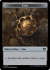 Clue // Construct (0041) Double-Sided Token [Commander Masters Tokens] | Kessel Run Games Inc. 