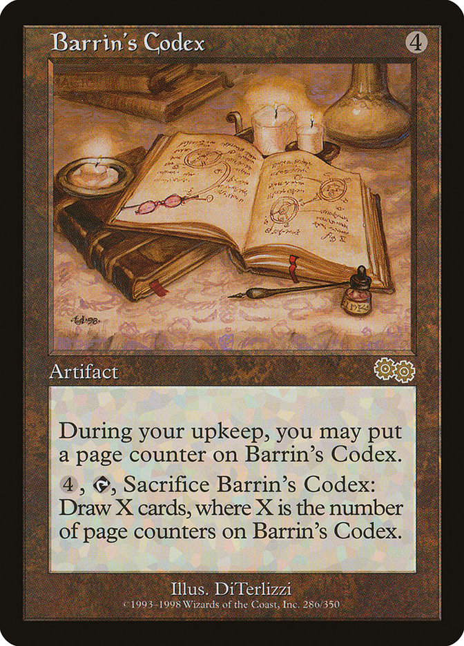 Barrin's Codex [Urza's Saga] | Kessel Run Games Inc. 