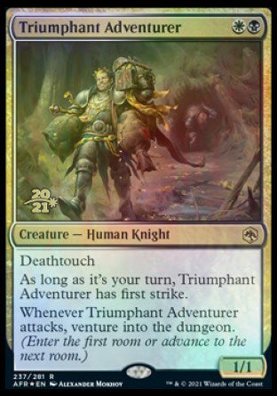 Triumphant Adventurer [Dungeons & Dragons: Adventures in the Forgotten Realms Prerelease Promos] | Kessel Run Games Inc. 