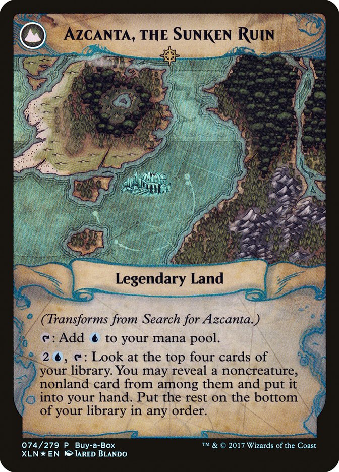Search for Azcanta // Azcanta, the Sunken Ruin (Buy-A-Box) [Ixalan Treasure Chest] | Kessel Run Games Inc. 