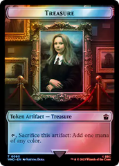 Warrior // Treasure (0060) Double-Sided Token (Surge Foil) [Doctor Who Tokens] | Kessel Run Games Inc. 