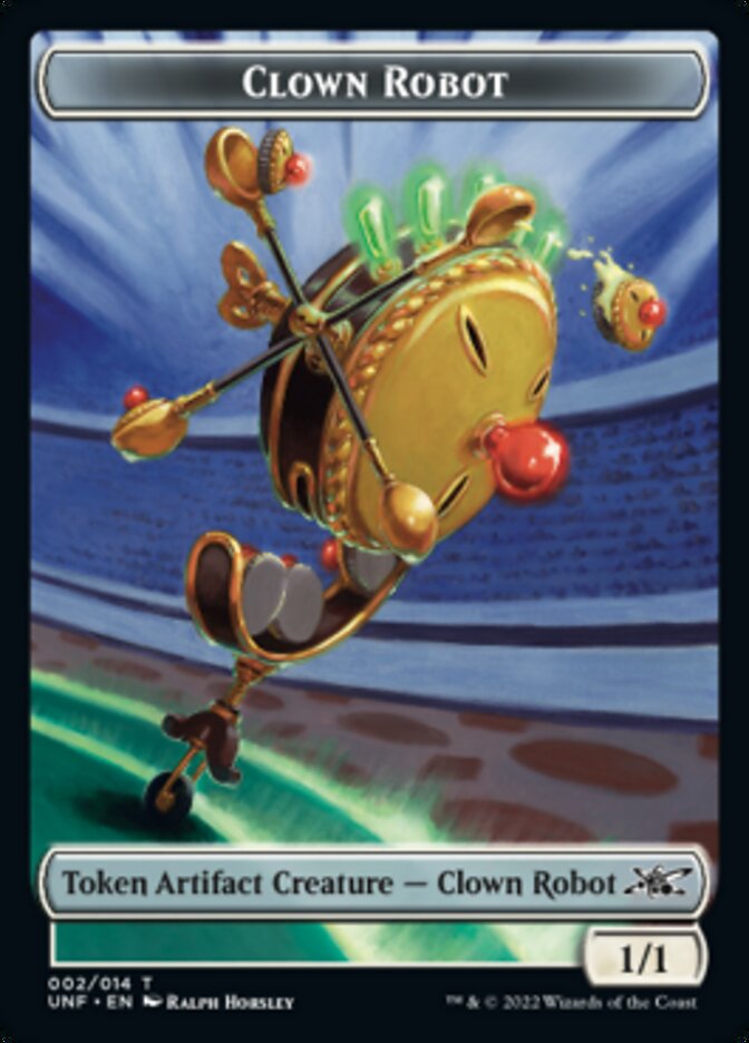 Clown Robot (002) Token [Unfinity Tokens] | Kessel Run Games Inc. 