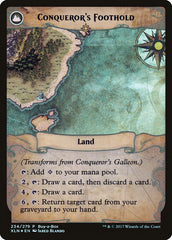 Conqueror's Galleon // Conqueror's Foothold (Buy-A-Box) [Ixalan Treasure Chest] | Kessel Run Games Inc. 