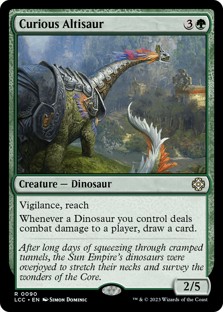 Curious Altisaur [The Lost Caverns of Ixalan Commander] | Kessel Run Games Inc. 