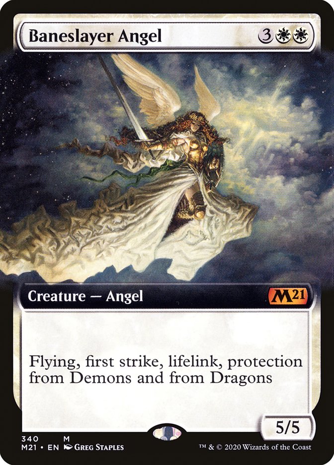 Baneslayer Angel (Extended Art) [Core Set 2021] | Kessel Run Games Inc. 