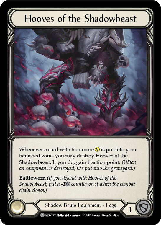 Hooves of the Shadowbeast [MON122] (Monarch)  1st Edition Normal | Kessel Run Games Inc. 