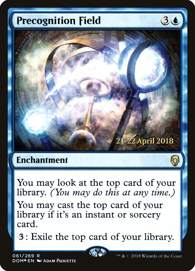 Precognition Field [Dominaria Prerelease Promos] | Kessel Run Games Inc. 