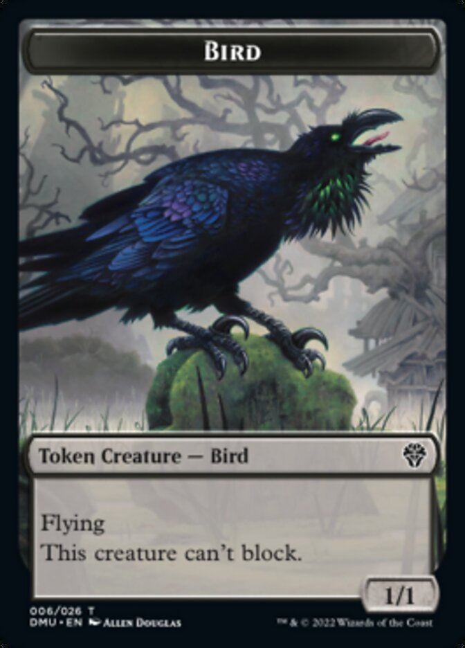 Phyrexian // Bird (006) Double-Sided Token [Dominaria United Tokens] | Kessel Run Games Inc. 