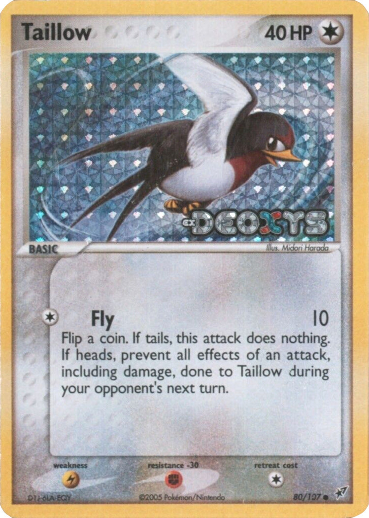 Taillow (80/107) (Stamped) [EX: Deoxys] | Kessel Run Games Inc. 