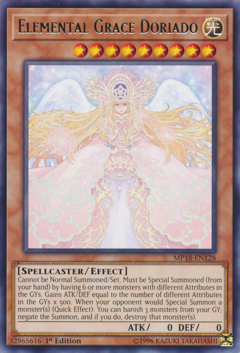 Elemental Grace Doriado [MP18-EN128] Rare | Kessel Run Games Inc. 