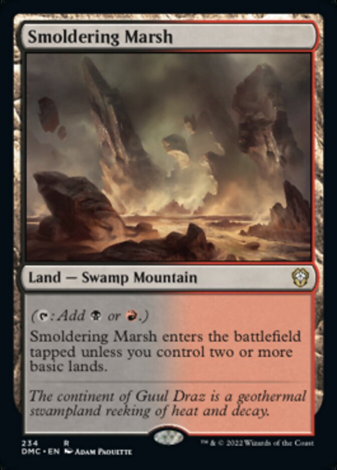 Smoldering Marsh [Dominaria United Commander] | Kessel Run Games Inc. 