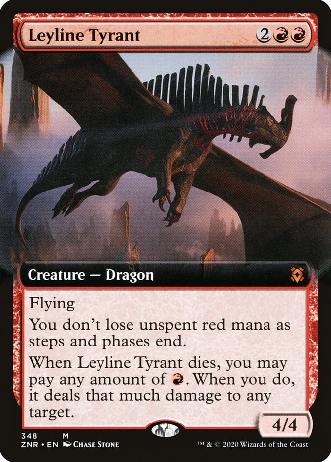 Leyline Tyrant (Extended Art) [Zendikar Rising] | Kessel Run Games Inc. 