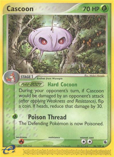 Cascoon (26/109) [EX: Ruby & Sapphire] | Kessel Run Games Inc. 