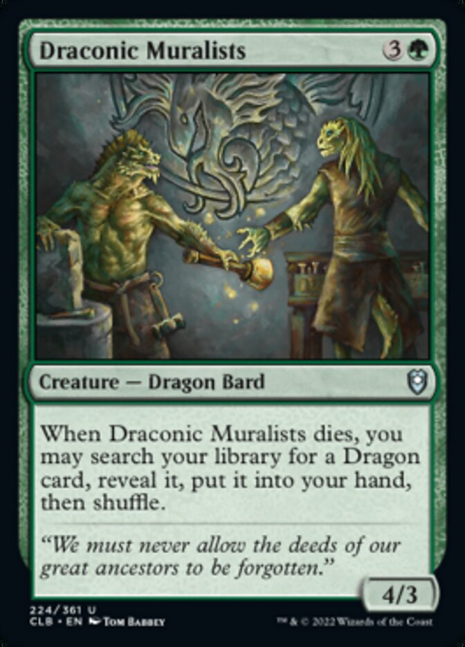 Draconic Muralists [Commander Legends: Battle for Baldur's Gate] | Kessel Run Games Inc. 