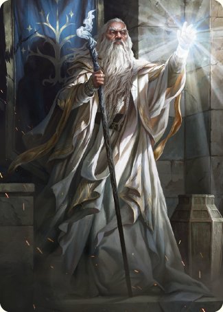 Gandalf the White Art Card [The Lord of the Rings: Tales of Middle-earth Art Series] | Kessel Run Games Inc. 