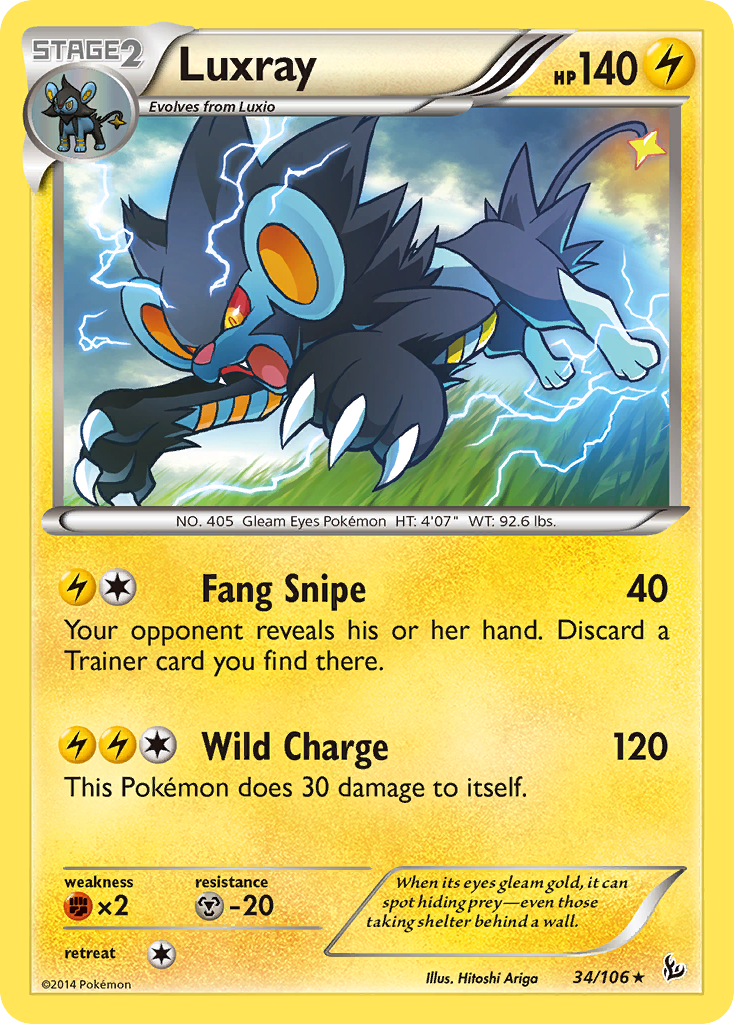 Luxray (34/106) [XY: Flashfire] | Kessel Run Games Inc. 