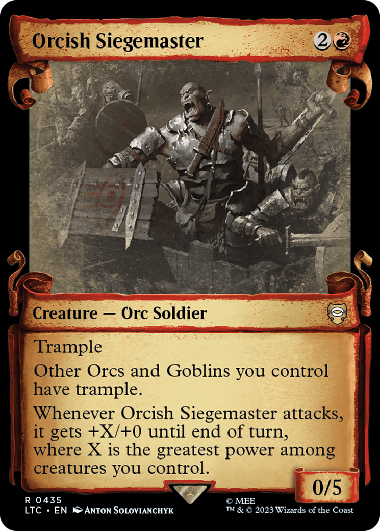 Orcish Siegemaster [The Lord of the Rings: Tales of Middle-Earth Commander Showcase Scrolls] | Kessel Run Games Inc. 