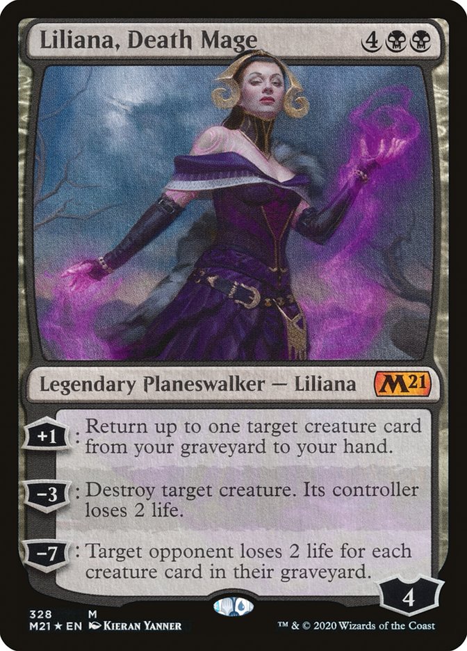 Liliana, Death Mage [Core Set 2021] | Kessel Run Games Inc. 