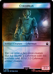 Human Rogue // Cyberman Double-Sided Token (Surge Foil) [Doctor Who Tokens] | Kessel Run Games Inc. 