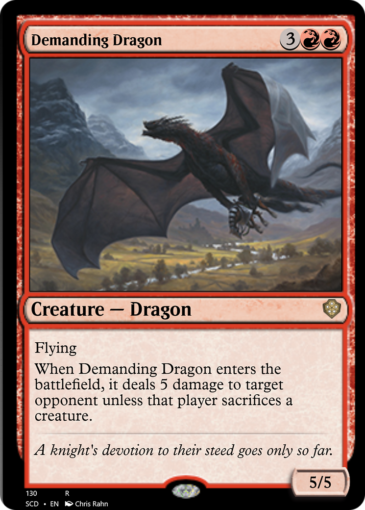 Demanding Dragon [Starter Commander Decks] | Kessel Run Games Inc. 