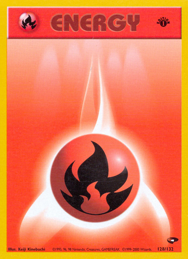 Fire Energy (128/132) [Gym Challenge 1st Edition] | Kessel Run Games Inc. 