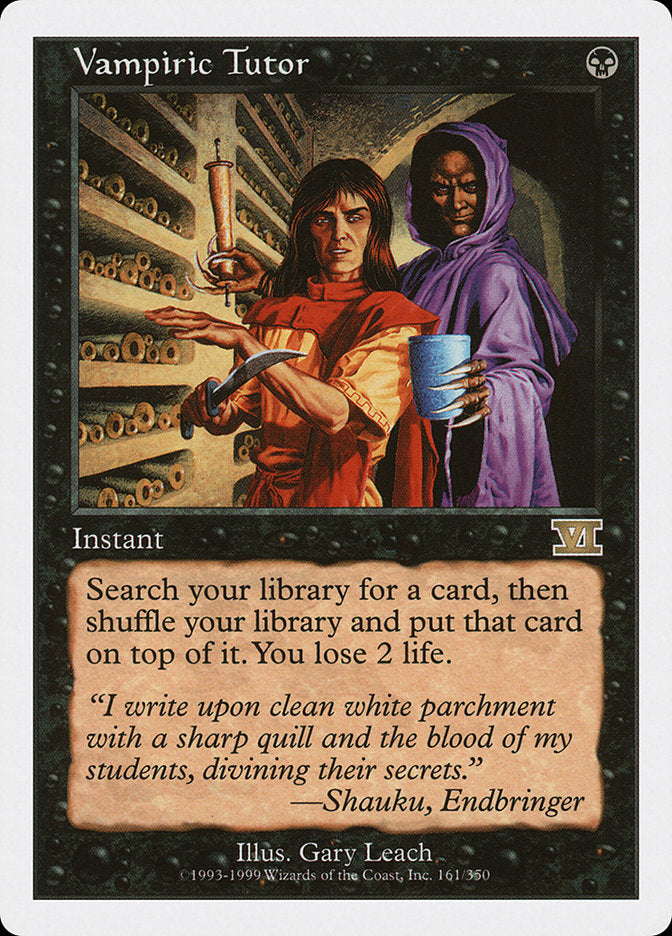 Vampiric Tutor [Classic Sixth Edition] | Kessel Run Games Inc. 