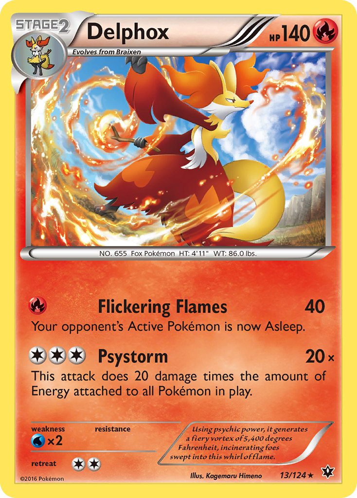 Delphox (13/124) (Theme Deck Exclusive) [XY: Fates Collide] | Kessel Run Games Inc. 