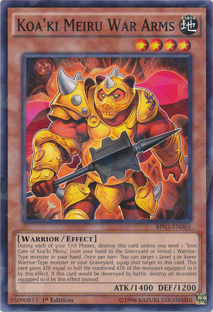 Koa'ki Meiru War Arms [BP03-EN061] Shatterfoil Rare | Kessel Run Games Inc. 