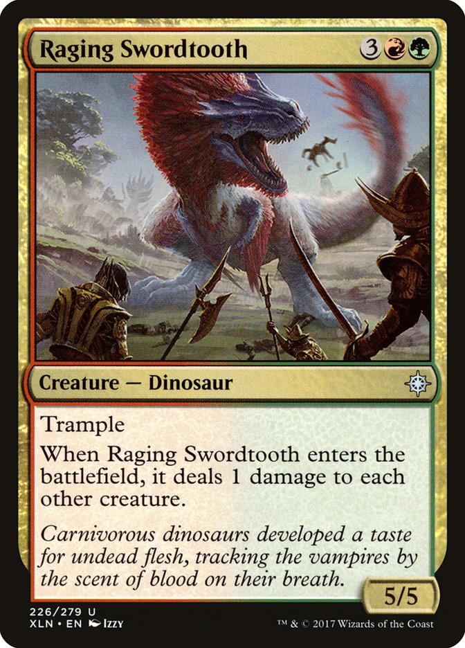 Raging Swordtooth [Ixalan] | Kessel Run Games Inc. 