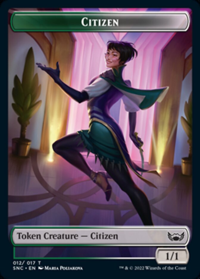 Plant // Citizen Double-Sided Token [Streets of New Capenna Commander Tokens] | Kessel Run Games Inc. 