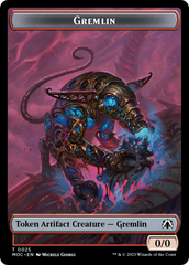 Treasure // Gremlin Double-Sided Token [March of the Machine Commander Tokens] | Kessel Run Games Inc. 