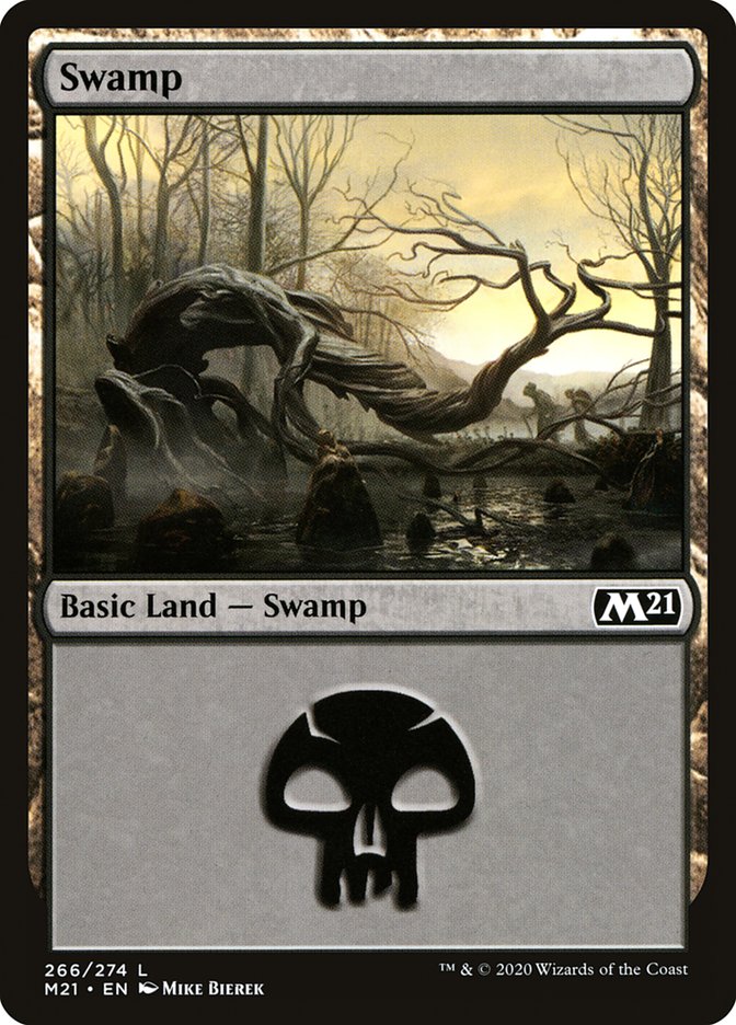 Swamp (266) [Core Set 2021] | Kessel Run Games Inc. 