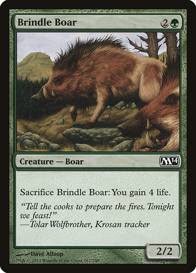 Brindle Boar [Magic 2014] | Kessel Run Games Inc. 