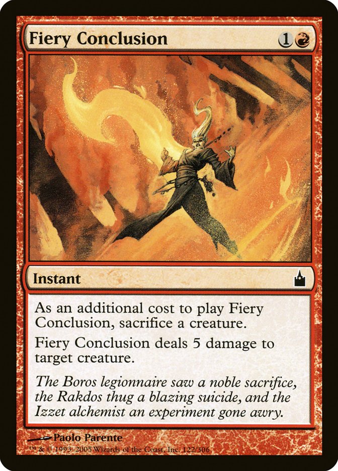 Fiery Conclusion [Ravnica: City of Guilds] | Kessel Run Games Inc. 