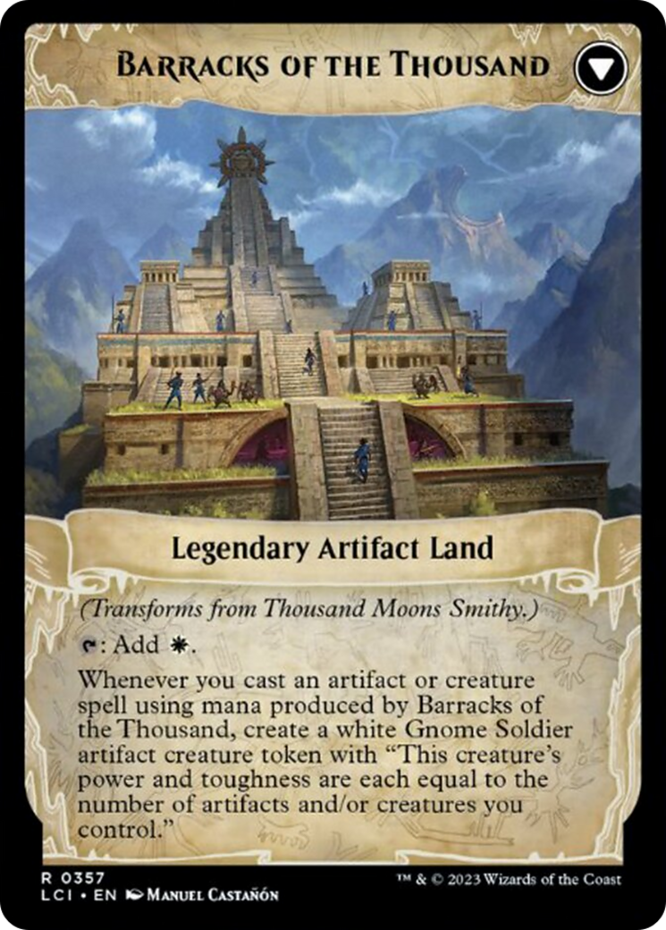 Thousand Moons Smithy // Barracks of the Thounsand [The Lost Caverns of Ixalan] | Kessel Run Games Inc. 
