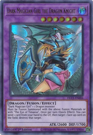 Dark Magician Girl the Dragon Knight (Alternate Art) (Purple) [DLCS-EN006] Ultra Rare | Kessel Run Games Inc. 