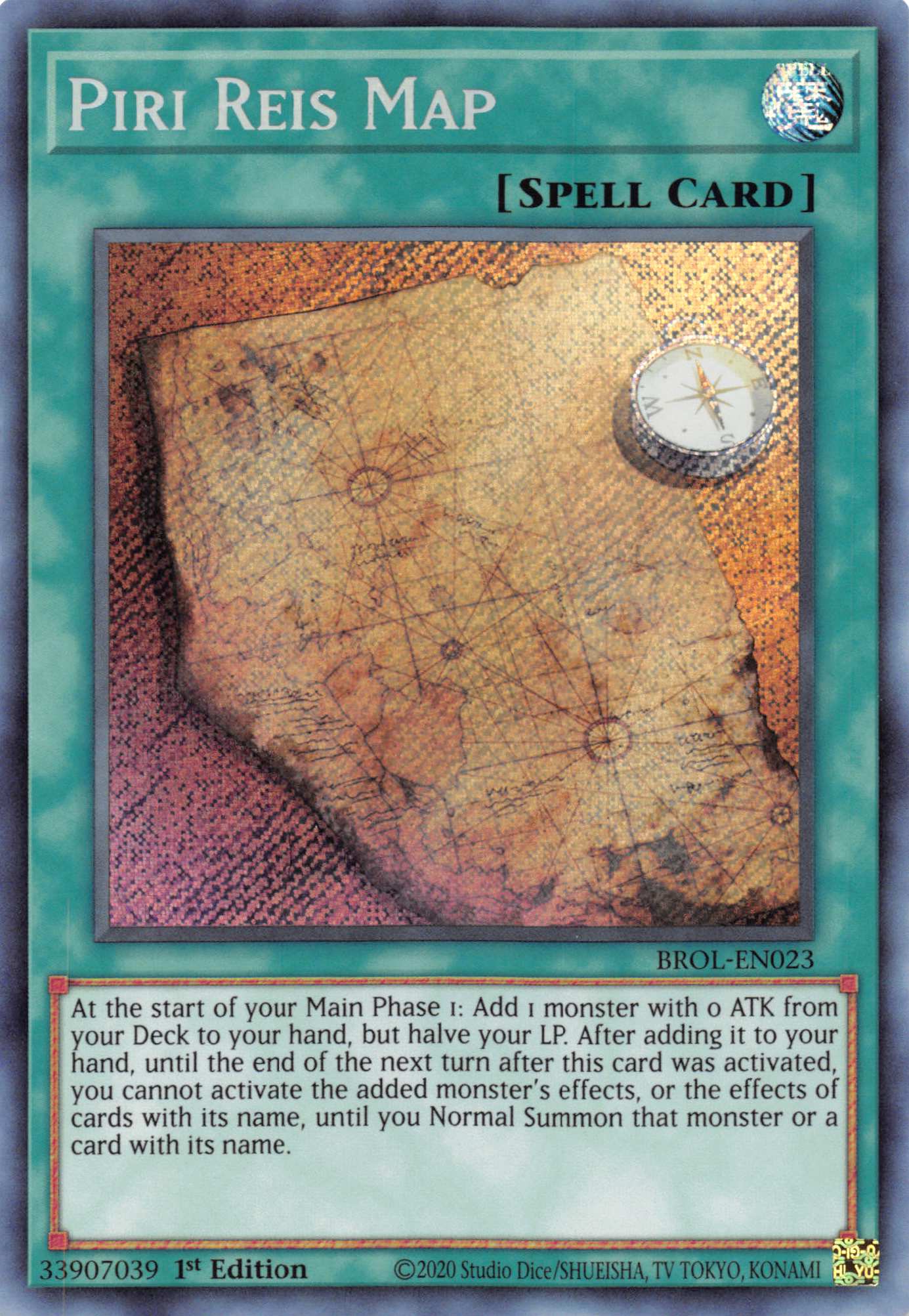 Piri Reis Map [BROL-EN023] Secret Rare | Kessel Run Games Inc. 