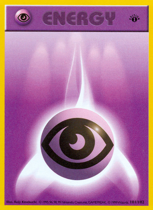 Psychic Energy (101/102) (Shadowless) [Base Set 1st Edition] | Kessel Run Games Inc. 