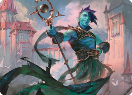 Haughty Djinn Art Card [Dominaria United Art Series] | Kessel Run Games Inc. 