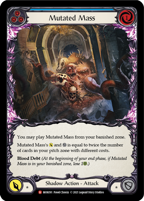 Mutated Mass [MON191-RF] (Monarch)  1st Edition Rainbow Foil | Kessel Run Games Inc. 