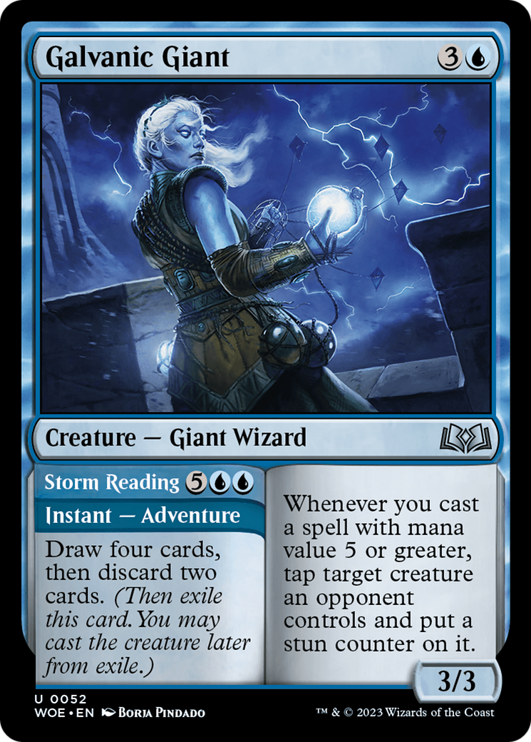 Galvanic Giant // Storm Reading [Wilds of Eldraine] | Kessel Run Games Inc. 