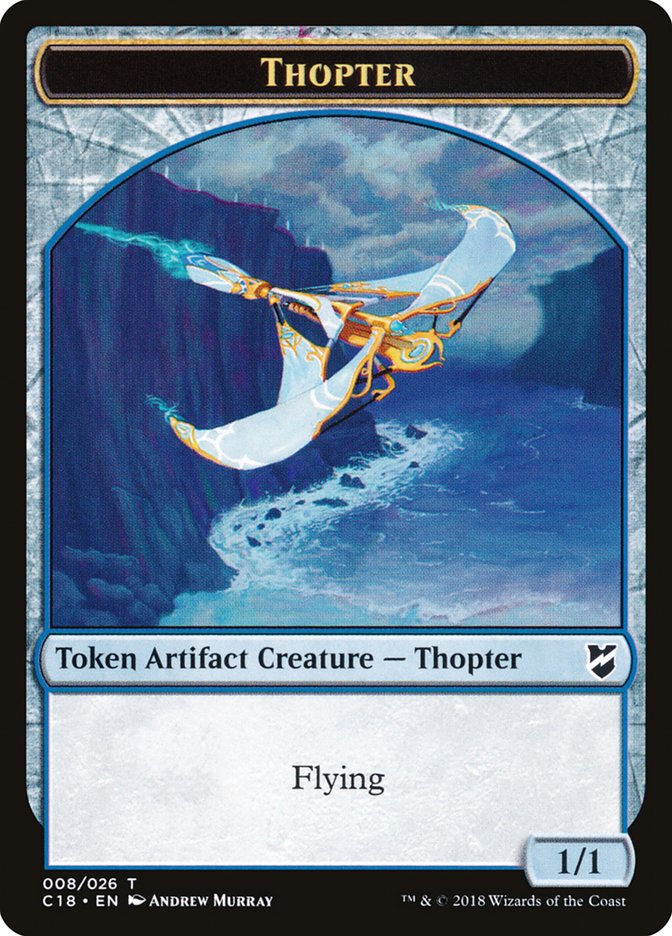 Thopter Token (008/026) [Commander 2018 Tokens] | Kessel Run Games Inc. 