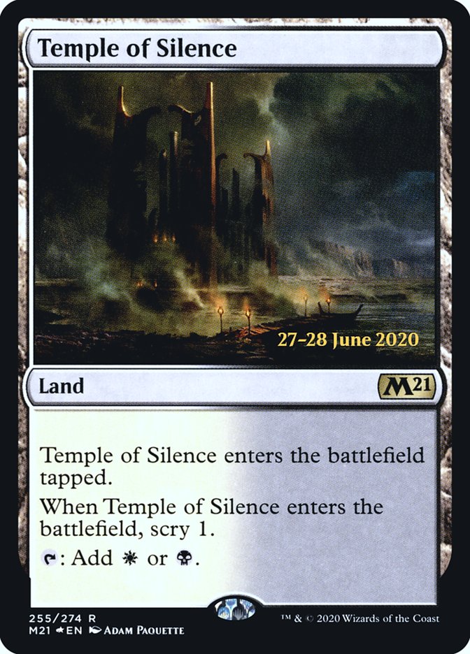 Temple of Silence [Core Set 2021 Prerelease Promos] | Kessel Run Games Inc. 