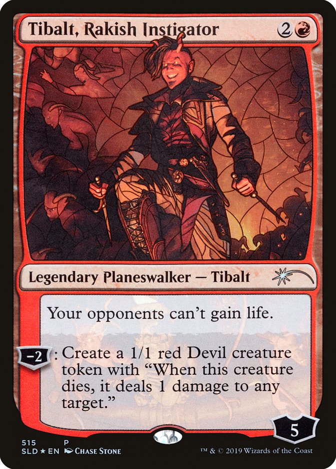 Tibalt, Rakish Instigator (Stained Glass) [Secret Lair Drop Promos] | Kessel Run Games Inc. 