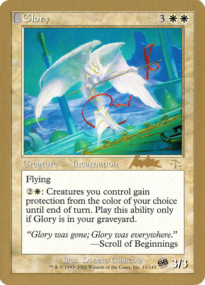 Glory (Brian Kibler) (SB) [World Championship Decks 2002] | Kessel Run Games Inc. 