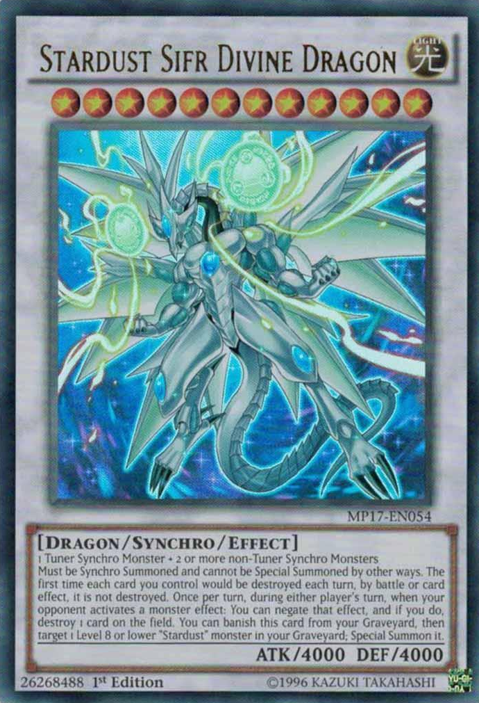 Stardust Sifr Divine Dragon [MP17-EN054] Ultra Rare | Kessel Run Games Inc. 