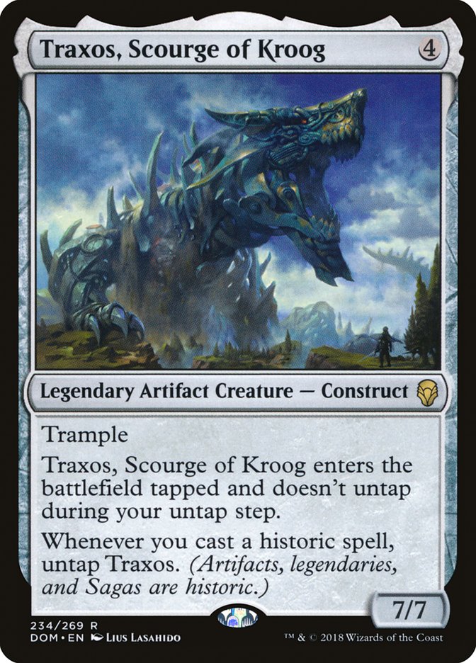 Traxos, Scourge of Kroog [Dominaria] | Kessel Run Games Inc. 