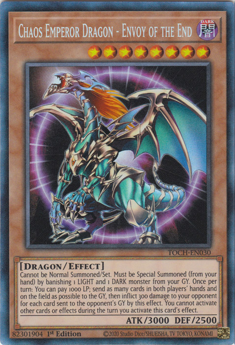 Chaos Emperor Dragon - Envoy of the End [TOCH-EN030] Collector's Rare | Kessel Run Games Inc. 