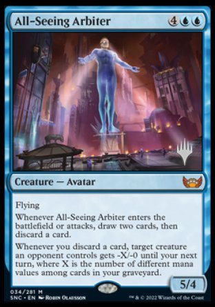 All-Seeing Arbiter (Promo Pack) [Streets of New Capenna Promos] | Kessel Run Games Inc. 