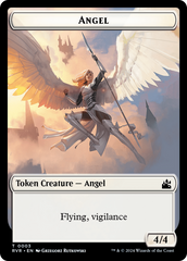 Bird // Angel (0003) Double-Sided Token [Ravnica Remastered Tokens] | Kessel Run Games Inc. 